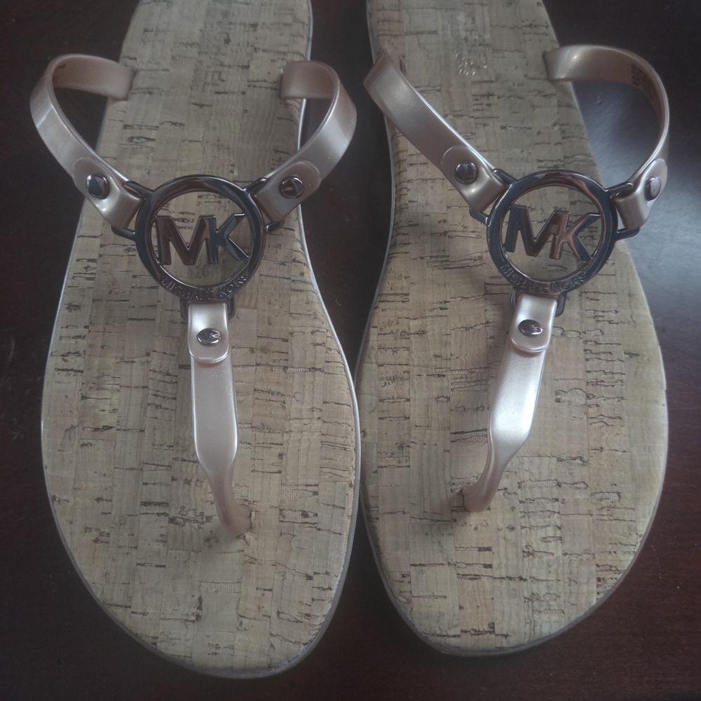 Michael Kors Metallic Sandals